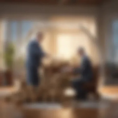 Charitable Financial Planning Conceptual illustration of financial planning with charitable focus
