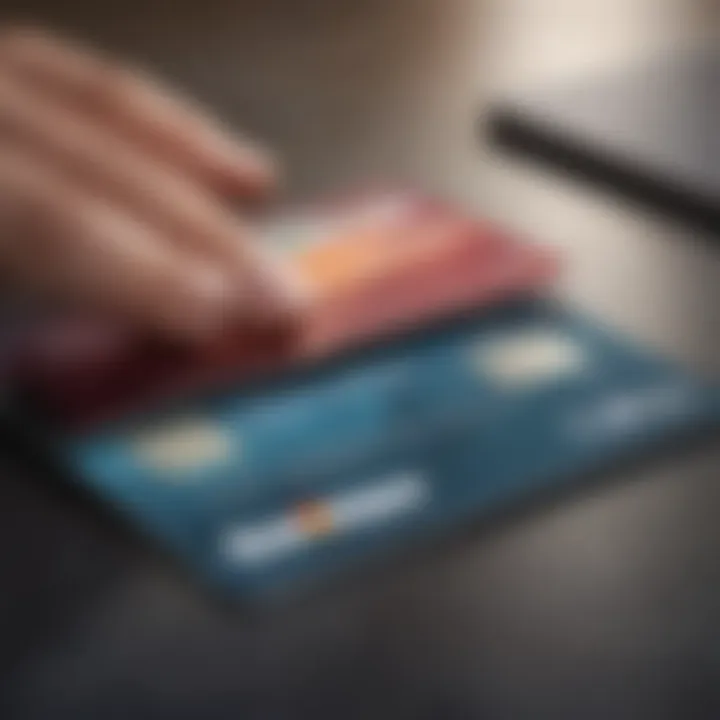 Close-up of a digital wallet displaying the Apple Credit Card.