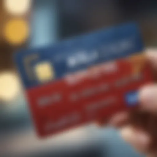 Close-up of a loaded Visa card showcasing its features