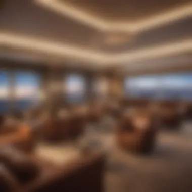 First-class lounge featuring exclusive access and premium amenities