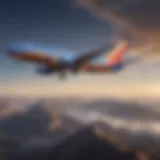 Southwest Airlines aircraft in flight