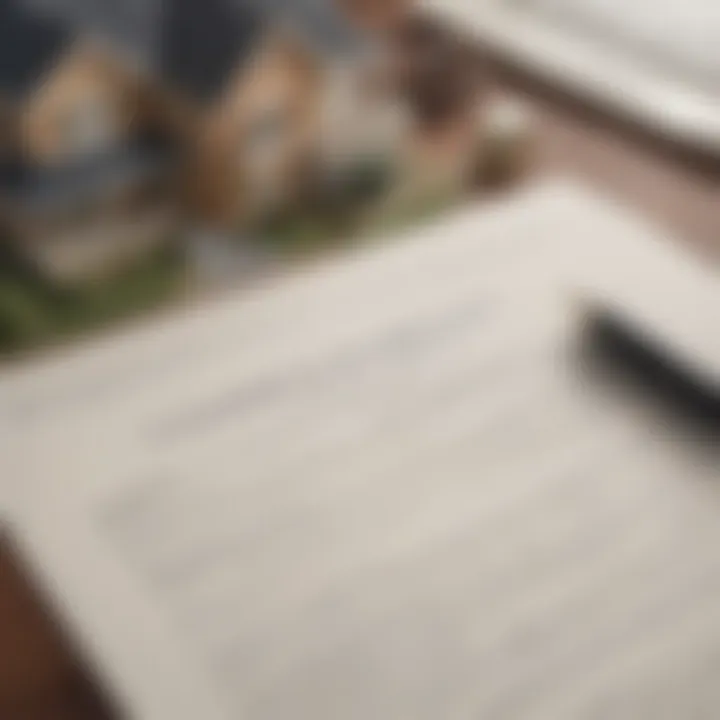 A close-up of a signed property purchase agreement