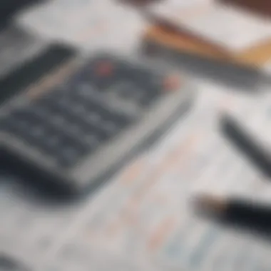 Budgeting and Financial Planning A calculator and notepad representing budgeting and financial planning