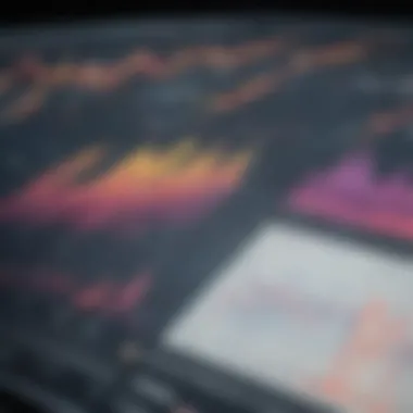 An analytical chart depicting stock trends and movements