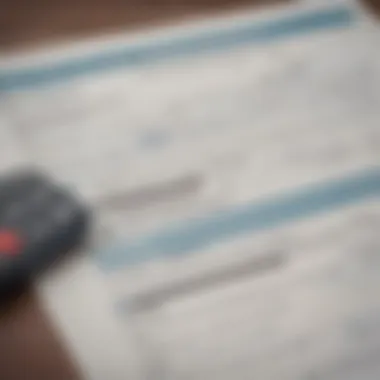 Reviewing Credit Report for Past Due Accounts Person reviewing credit report with focus on past due accounts
