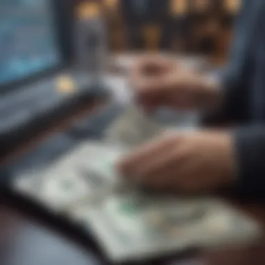 Exploring Digital Banking Options Digital banking interface showcasing money transfer options