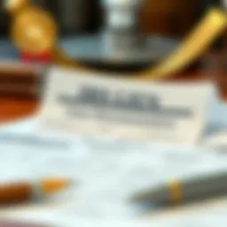 Visual representation of IRS lien documentation