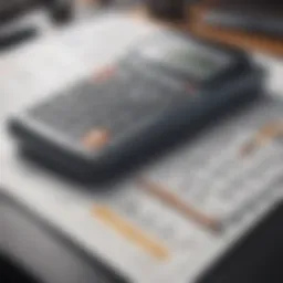 Visual representation of a car note calculator interface